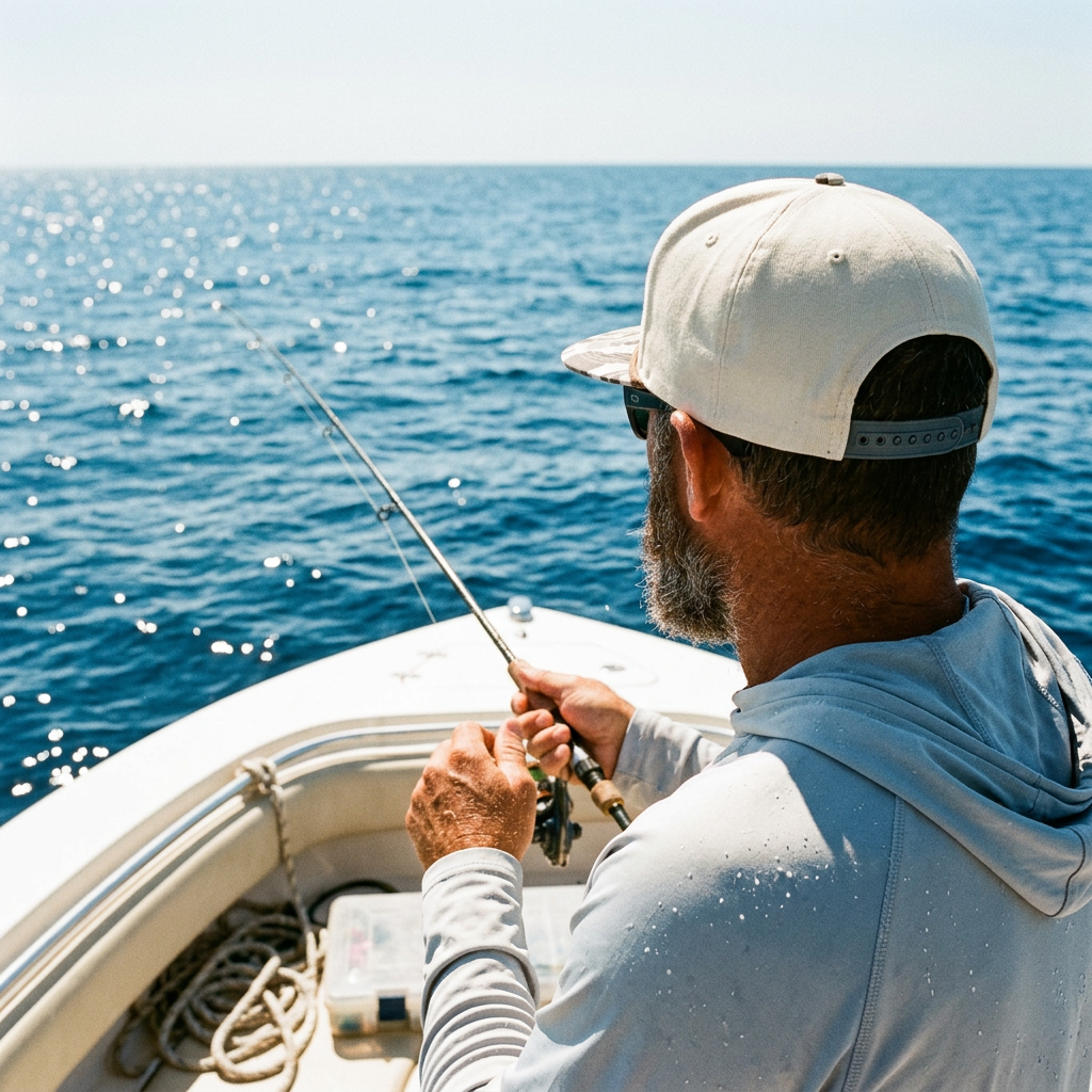 Offshore on the bow
